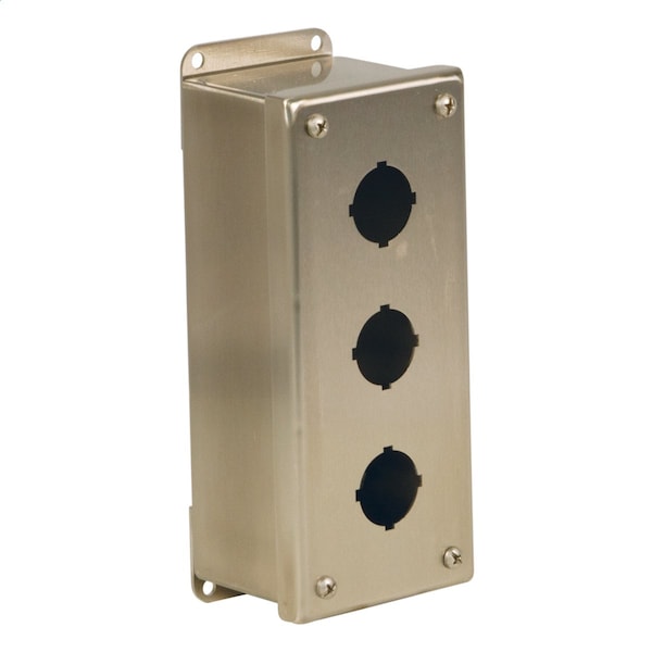Captive Screws Electrical Enclosures, 8 in H, 3 in D, 3 in W, 4X, 316 Stainless Steel